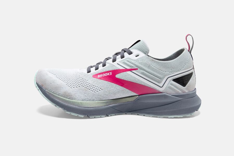 Brooks Ricochet 3 Road Running Shoes - Womens - White/Pink - RC5238094